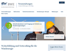 Tablet Screenshot of bwe-seminare.de